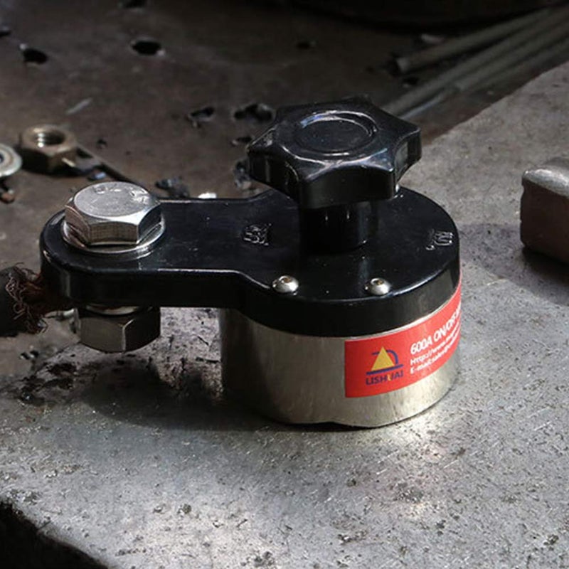 ANER 200A Magnetic Welding Ground Clamp, 200A On/off Adjustable Magnetic Welding Ground Clamp Rare Earth Switchable Magnet Welding Holder,Grounding Magnet Connector - Image 3